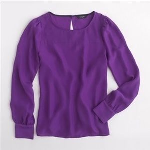 J. Crew Factory PURPLE blouse